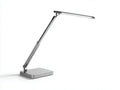 Lampada da scrivania 42×18×55 cm - metallo argento - braccio snodato e testa lineare orientabile per camera da letto