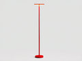 Lampada da scrivania 168×28×28 cm - metallo rosso - stelo lineare con barra luminosa orizzontale per camera da letto