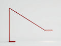Lampada da scrivania geometrica 175×30×160 cm - metallo rosso - braccio diagonale lungo con luce LED per camera da letto