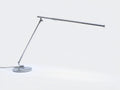Lampada da scrivania orientabile 85×20×58 cm - metallo cromato - braccio snodato con barra LED lineare per camera da letto