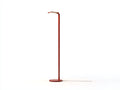 Lampada da scrivania a stelo 35×22×160 cm - metallo rosso - testa LED piatta su base circolare per camera da letto